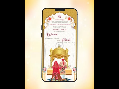 Anand Karaj Invitation Video 