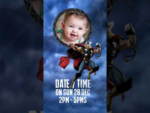 Avengers Birthday Invitation Video