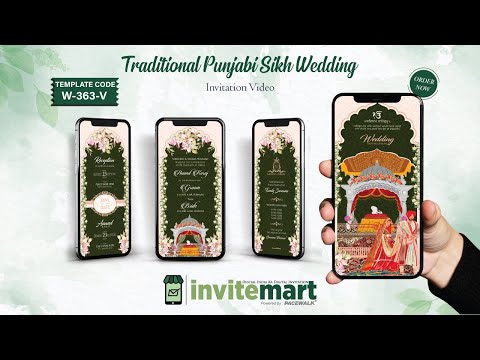 Traditional Punjabi Sikh Wedding Invitation Video