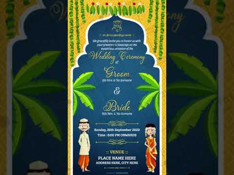 South Indian Wedding Invitation Video