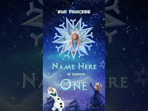 Frozen Birthday Party Invitation Video 