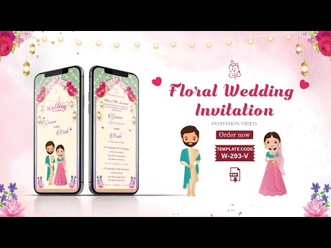 Floral Wedding Invitation Video Template