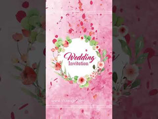 Floral Wedding Invitation Video