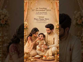 Annaprashan Invitation Video | AI Rice Ceremony eInvite | IM-2825-V