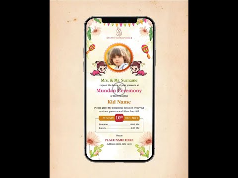Mundan Ceremony Invitation Video For Whatsapp 