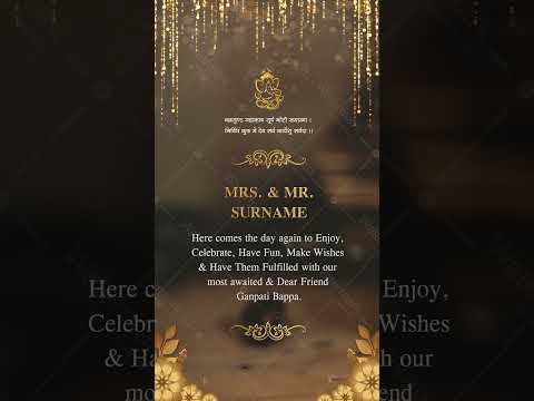 Online Ganesh Chaturthi Invitation Video