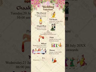 Wedding Itinerary Invitation Video