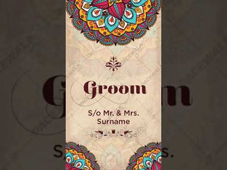 Mandala Theme Wedding Invitation Video 