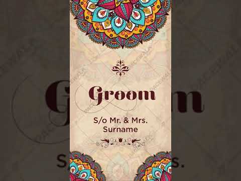 Mandala Theme Wedding E-Card