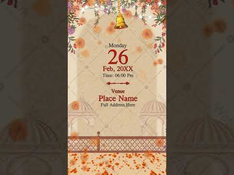 Traditional Mata Ki Chowki Invitation Video 