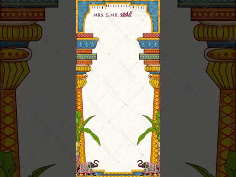 South Indian Wedding Invitation Animated Video