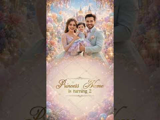 Princess Birthday Invitation Video | AI Fairytale Castle eInvite | IM-2826-V