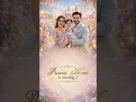 Princess Birthday Invitation Video | AI Fairytale Castle eInvite | IM-2826-V