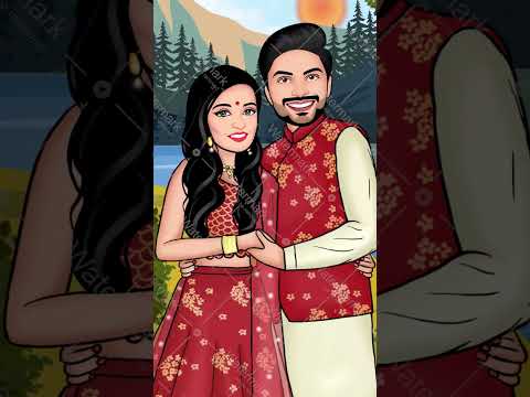 Caricature Wedding Countdown Invitation Video