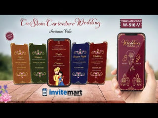 Indian Caricature Wedding Invitation Video