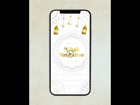 Elegant Nikah Muslim Wedding Invitation Video 