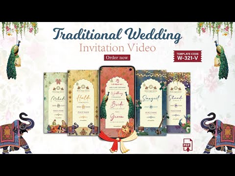 Traditional Wedding Invitation Video Maker 