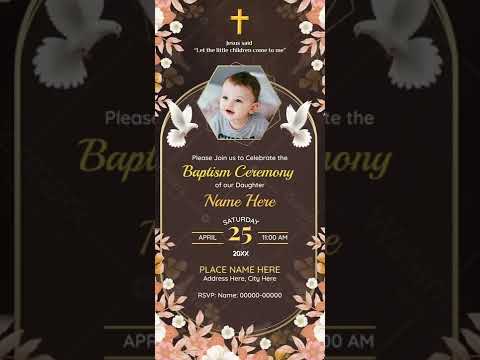 Baptism Video Invitation