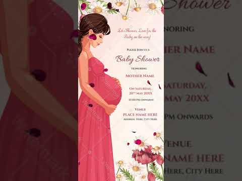 Baby Shower Invitation Video 