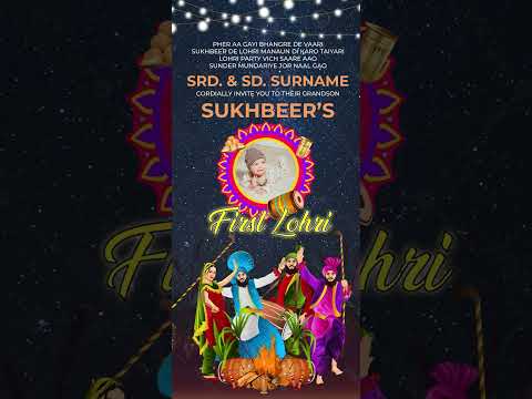 Lohri Invitation Video For Whatsapp