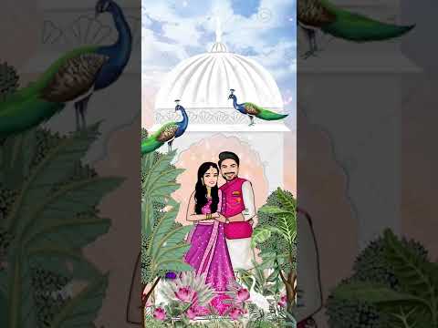 Online Caricature Wedding Video