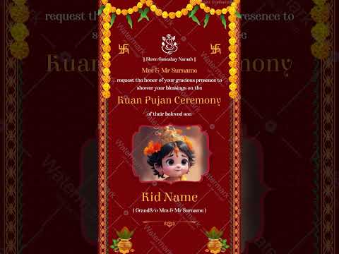 Kuan Poojan Invitation Video
