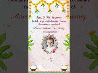 Annaprashan Invitation Video 