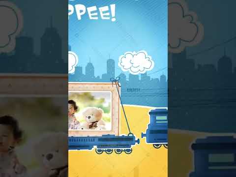 Hot Air Balloon Birthday Invitation Video