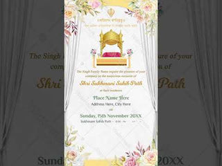 Sukhmani Sahib Invitation Video For Wedding