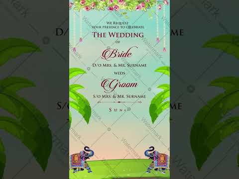 South Indian Caricature Wedding Invitation Video
