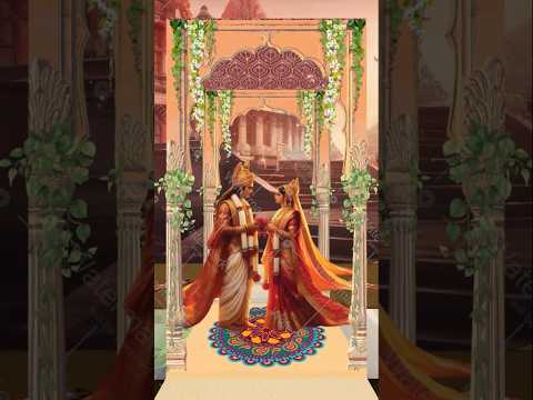 Sita Ram Wedding Invitation Video Card 