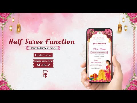 Saree Function Invitation Video