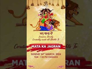 Mata Ka Jagran Invitation Video