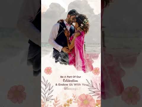 Romantic Save the Date Wedding Invitation Video