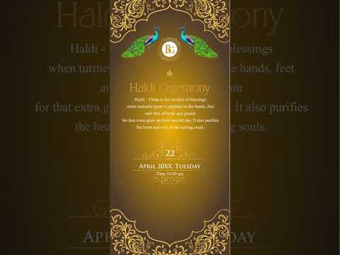 Multicolor Wedding Invitation Video 