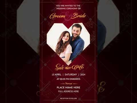 Wedding Invitation Video With Photos