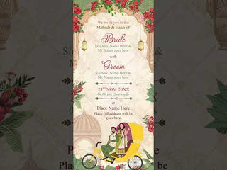 Floral Mehndi & Haldi Invitation Video