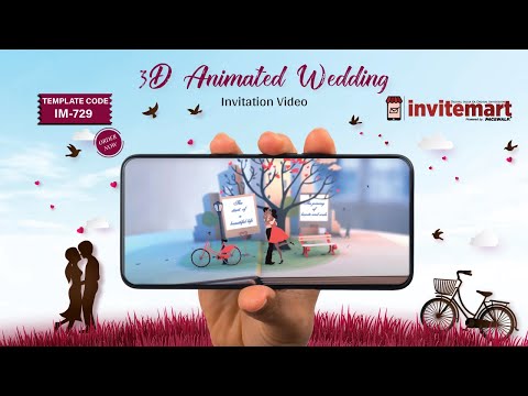 Animated 3D Wedding Invitation Video