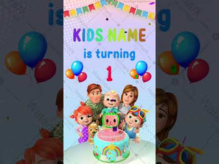 Cocomelon Theme Birthday Invitation Video