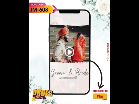 Vertical Save The Date Invitation
