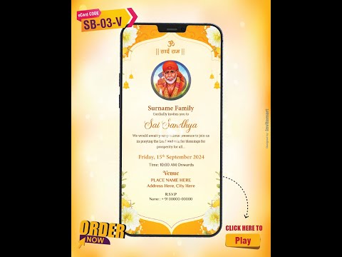 Sai Bhajan Sandhya Invitation Video