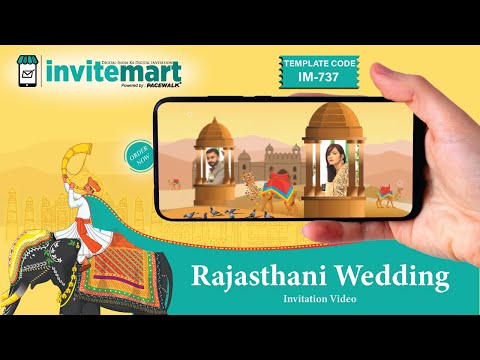 Rajasthani Marwari Wedding Video Invitation