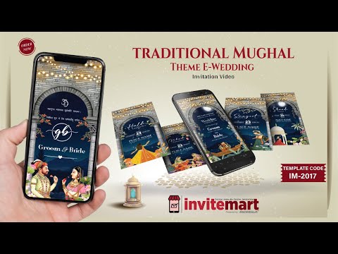 Royal Mughal Theme Wedding Invitation Video