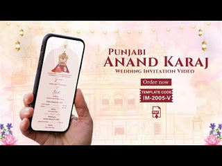 Anand Karaj Punjabi Wedding Invitation Video 