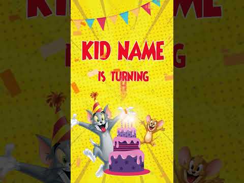 Tom and Jerry Birthday Invitation Video