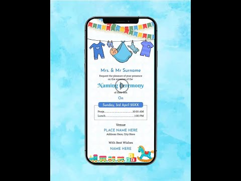 Naming Ceremony Invitation Video