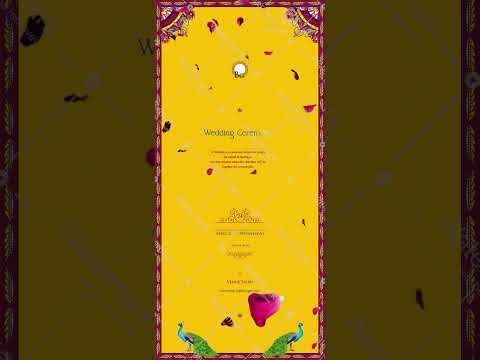 Yellow Wedding Invitation Video Templates