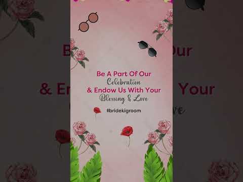 Photo Based Wedding Invitation Video 