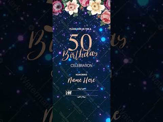 50th Birthday Invitation Video 