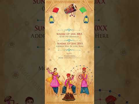 Lohri Invitation Card Video 